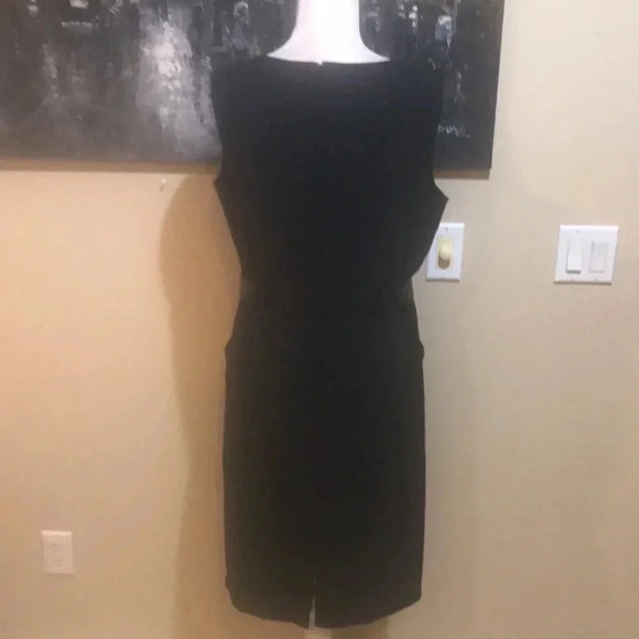 Axcess by Liz Claiborne Career West Black Dress w/Side Pockets fully lined-12 - Picture 3 of 9
